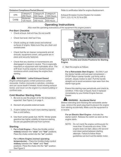 English - Kohler Engines