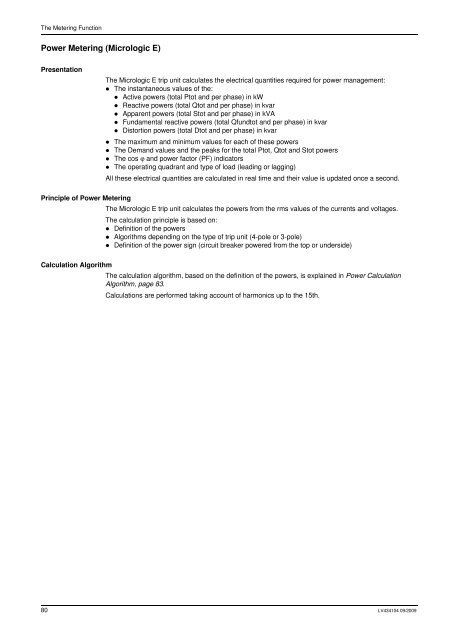 User manual 09/2009 - Schneider Electric