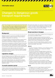 Dangerous Goods Segregation Chart Wa