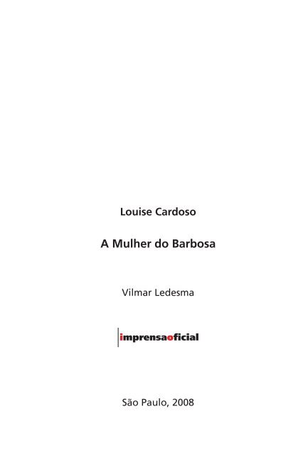 versÃ£o pdf - Livraria Imprensa Oficial