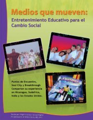Entretenimiento Educativo - Sidoc - FundaciÃ³n Puntos de Encuentro