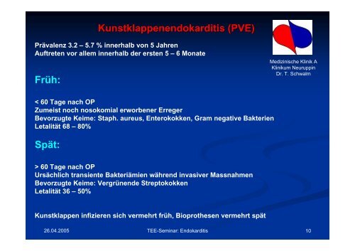 Teil 5: Endokarditis Dr.med. Dipl.med.inf (FH) Torsten ... - Tschwalm.de