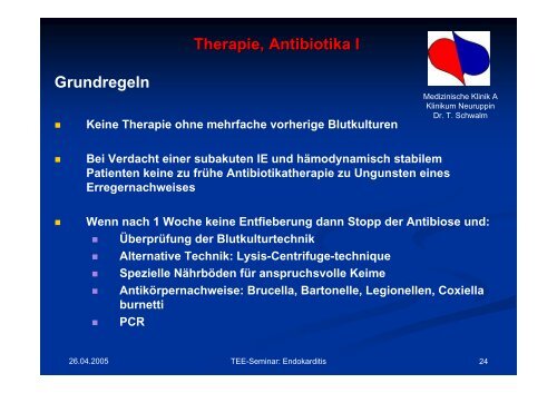 Teil 5: Endokarditis Dr.med. Dipl.med.inf (FH) Torsten ... - Tschwalm.de