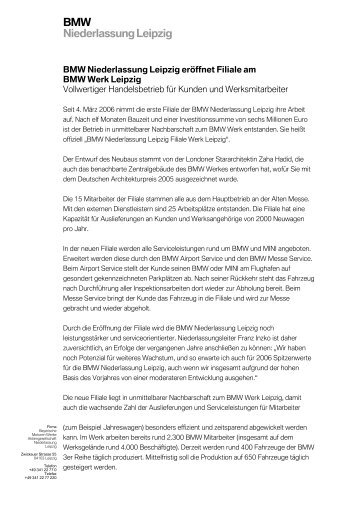 weitere Informationen zur Filiale im Detail (PDF, 40k) - BMW ...