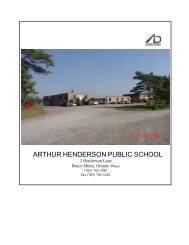 Arthur Henderson Public School title - Algoma District School Board