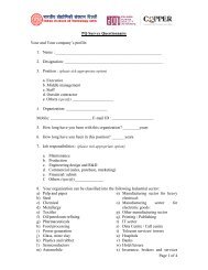 Page 1 of 4 PQ Survey Questionnaire Your and Your company's profile