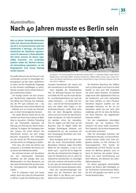 TFH-Presse 2-2007-1.3. - Beuth Hochschule für Technik Berlin