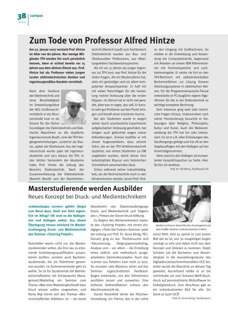 TFH-Presse 2-2007-1.3. - Beuth Hochschule für Technik Berlin