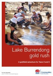 Lake Burrendong gold rush - NSW Sport and Recreation