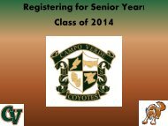 Class of 2014 Counseling Presentation - Gilbert Public Schools