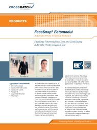 FaceSnap® Fotomodul - Cross Match Technologies