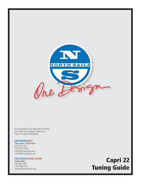Capri 22 Tuning Guide - North Sails - One Design