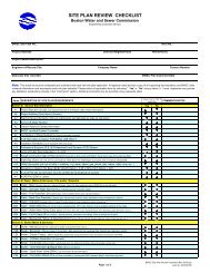 Site Plan Review Checklist - Boston Water and Sewer Commission