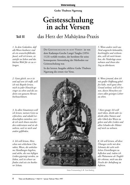 Heft 41 Tibet & Buddhismus
