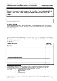 Mandat et Ã©valuation de la situation de travail et d'apprentissage (STA)