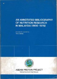 An Annotated Bibliography of Nutrition Research in Malaysia - Home