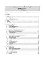 Les kystes ovariens dans l'espÃ¨ce bovine. AnnÃ©e 2008-2009 Prof ...