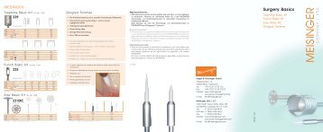 Flyer Surgery Basics von Meisinger