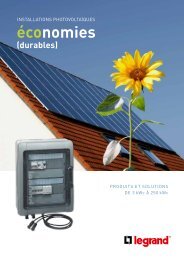 Brochure PhotovoltaÃ¯que - Legrand