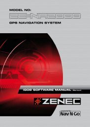 MODEL NO: GPS NAVIGATION SYSTEM - Zenec