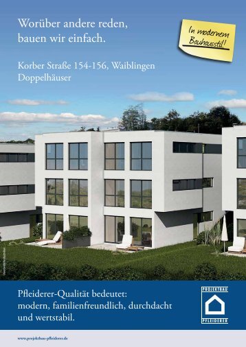 In modernem Bauhausstil! - Projektbau Pfleiderer