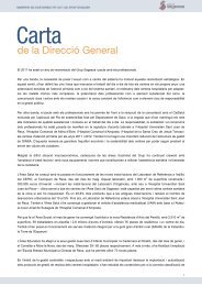 Carta del Director General - Grup Sagessa