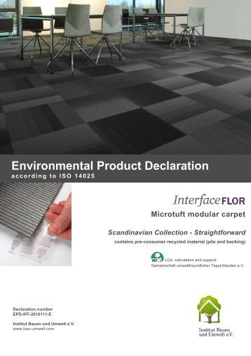 Environmental Product Declaration according to /ISO 14025
