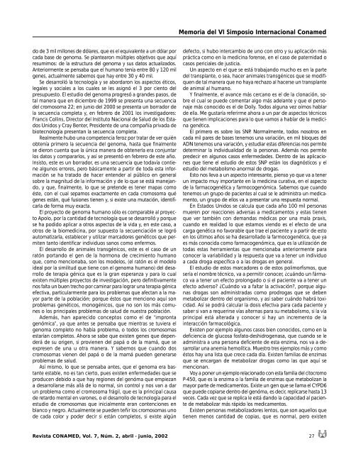 Revista CONAMED, Vol. 7, NÃºm. 2, abril - junio, 2002 - ComisiÃ³n ...