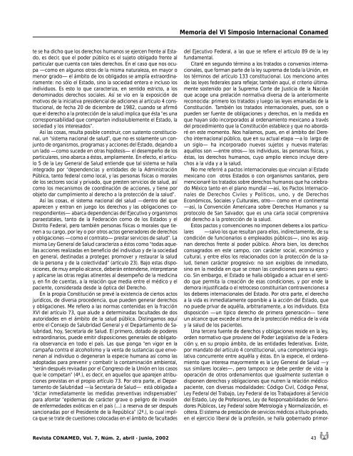 Revista CONAMED, Vol. 7, NÃºm. 2, abril - junio, 2002 - ComisiÃ³n ...