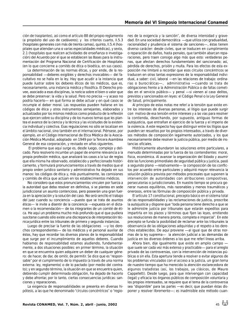 Revista CONAMED, Vol. 7, NÃºm. 2, abril - junio, 2002 - ComisiÃ³n ...