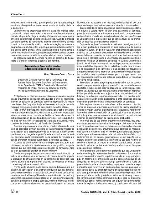 Revista CONAMED, Vol. 7, NÃºm. 2, abril - junio, 2002 - ComisiÃ³n ...