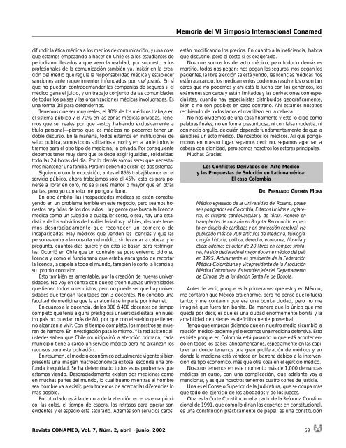 Revista CONAMED, Vol. 7, NÃºm. 2, abril - junio, 2002 - ComisiÃ³n ...