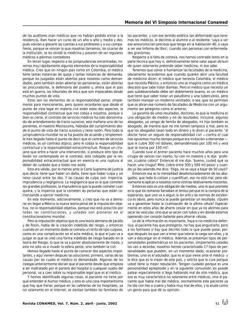 Revista CONAMED, Vol. 7, NÃºm. 2, abril - junio, 2002 - ComisiÃ³n ...