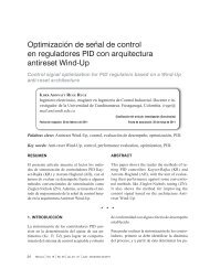 Optimización de señal de control en reguladores PID con ...