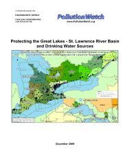 Protecting the Great Lakes-St. Lawrence River ... - Pollution Watch