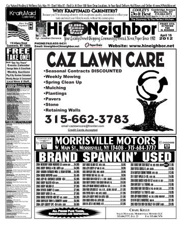 CAZ LAWN CARE - The Hi Neighbor