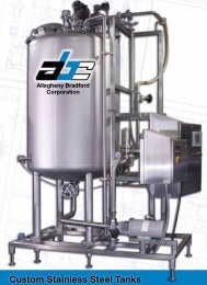 Custom Stainless Steel Tanks - Allegheny Bradford Corporation