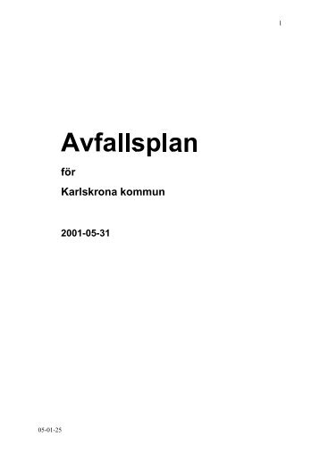 Avfallsplan Karlskrona kommun, pdf, 60 kB