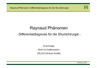 Raynaud PhÃ¤nomen - Dialyseshunt