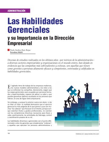 Las Habilidades Gerenciales - Revista El Mueble y La Madera