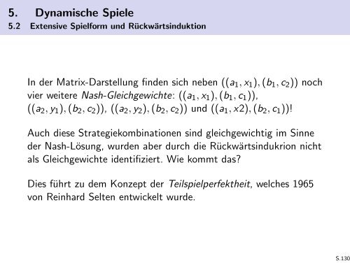 Spieltheorie - Friedrich-Schiller-Universität Jena