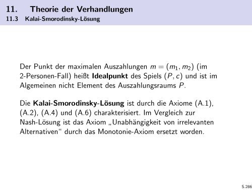 Spieltheorie - Friedrich-Schiller-Universität Jena