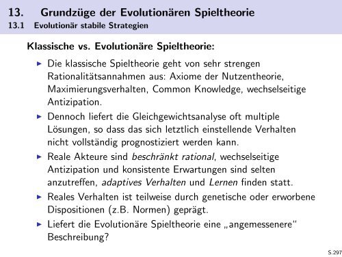 Spieltheorie - Friedrich-Schiller-Universität Jena