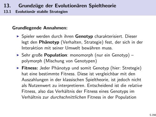 Spieltheorie - Friedrich-Schiller-Universität Jena