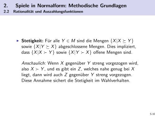 Spieltheorie - Friedrich-Schiller-Universität Jena