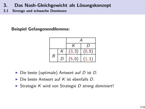 Spieltheorie - Friedrich-Schiller-Universität Jena