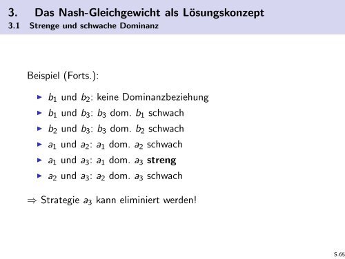 Spieltheorie - Friedrich-Schiller-Universität Jena