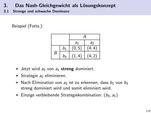 Spieltheorie - Friedrich-Schiller-Universität Jena