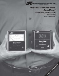 Instruction Manual (pdf) - Dover Flexo Electronics, Inc