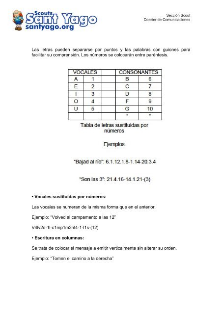 DOSSIER DE COMUNICACIONES - Scouts Sant Yago